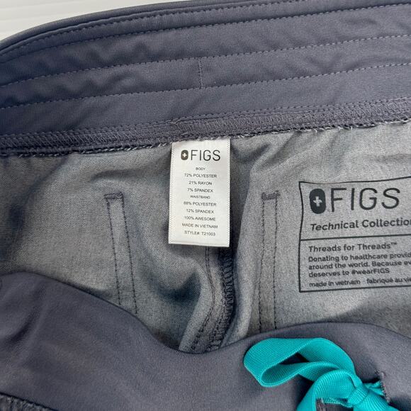FIGS Livingston Basic Scrub Pants Graphite Gray Women’s Small Healthcare Nursing - Picture 8 of 16